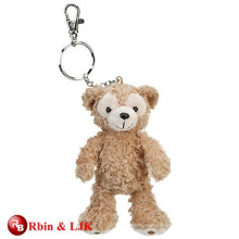 High quality custom plush bear keychain